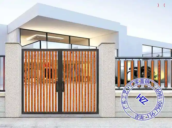 院子大门西边别墅大门方门头