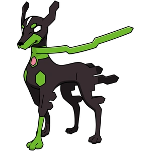 宝可梦图鉴 no.718 基格尔德-10%形态 太阳&月亮 - 口袋根据地