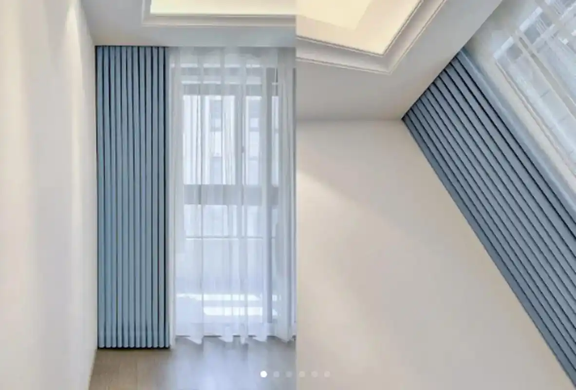 这是什么神仙窗帘,谁都来问我要链接05 这个雾霾蓝种草了很久,终于