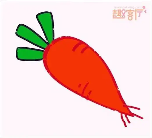 彩色胡萝卜简笔画集