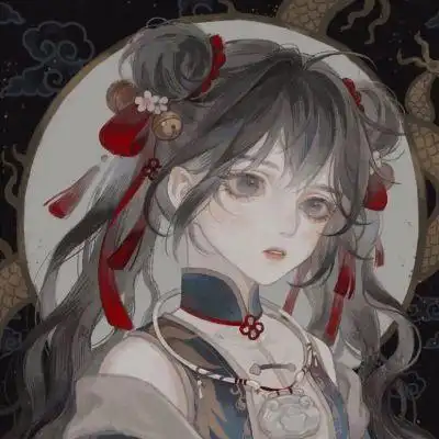 温柔气质手绘动漫古风女头集|山野巡月色_卡通动漫头像_我要个性网