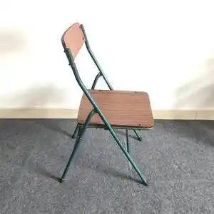 折叠椅子凳子80年代怀旧老货古董老物件摆件单人钢管靠背凳子特价复古