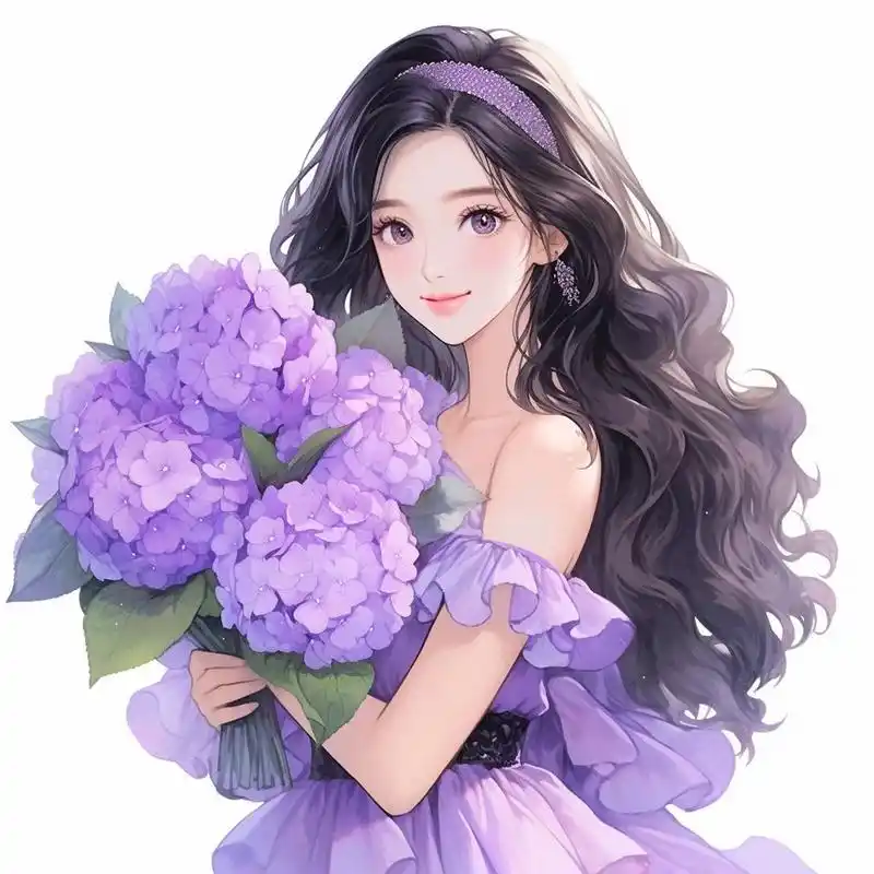 紫色系头像:生活不一定很酷,但一定要全力以赴.