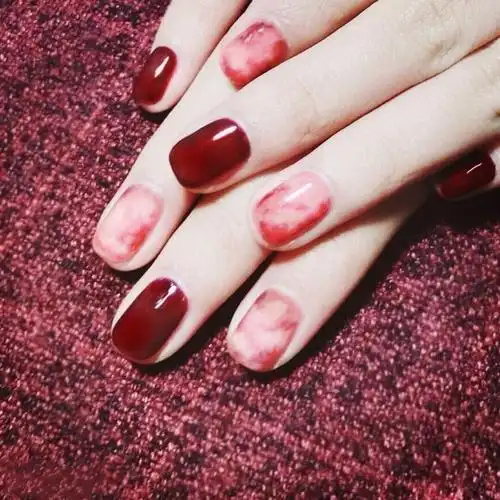 美甲产品分类:美甲工具 美妆工具分类:假指甲 颜色分类:酒红色 规格