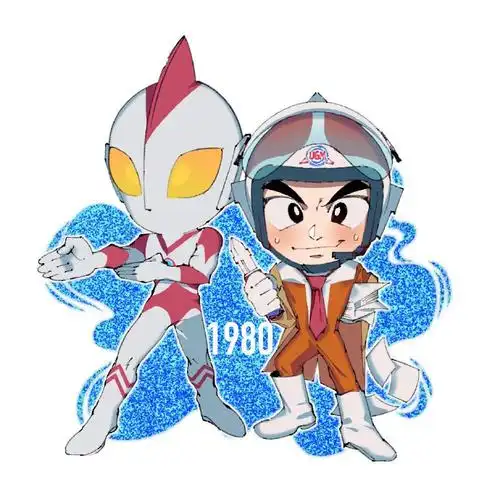 童年回忆杀##奥特曼#q版昭和tv奥与其人间体!哈哈哈!这画风好可爱!