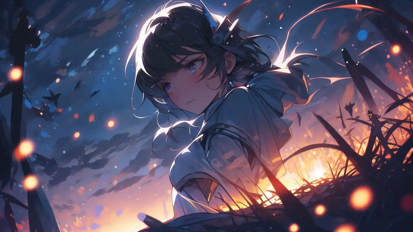 二次元星空壁纸🌌动漫迷必备!