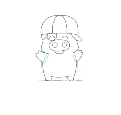 麦兜简笔画步骤 麦兜怎么画