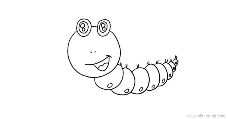 毛毛虫儿童画怎么画 毛毛虫简笔画简单又好看