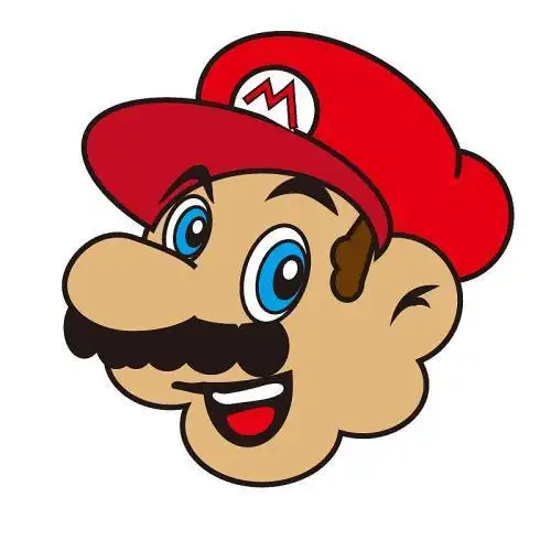 超级玛丽头像简笔画