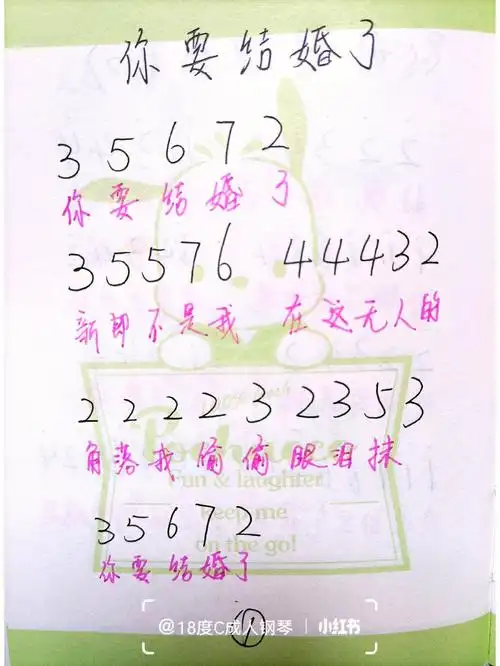 形容等3首热门流行钢琴曲新手简谱