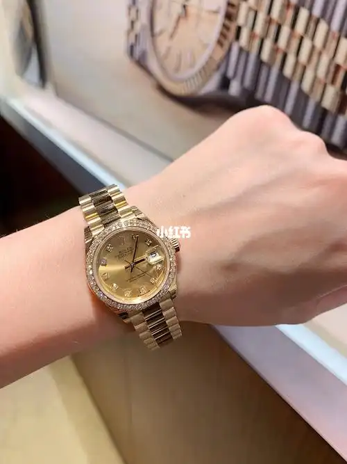 劳力士金表有金有钻太美啦