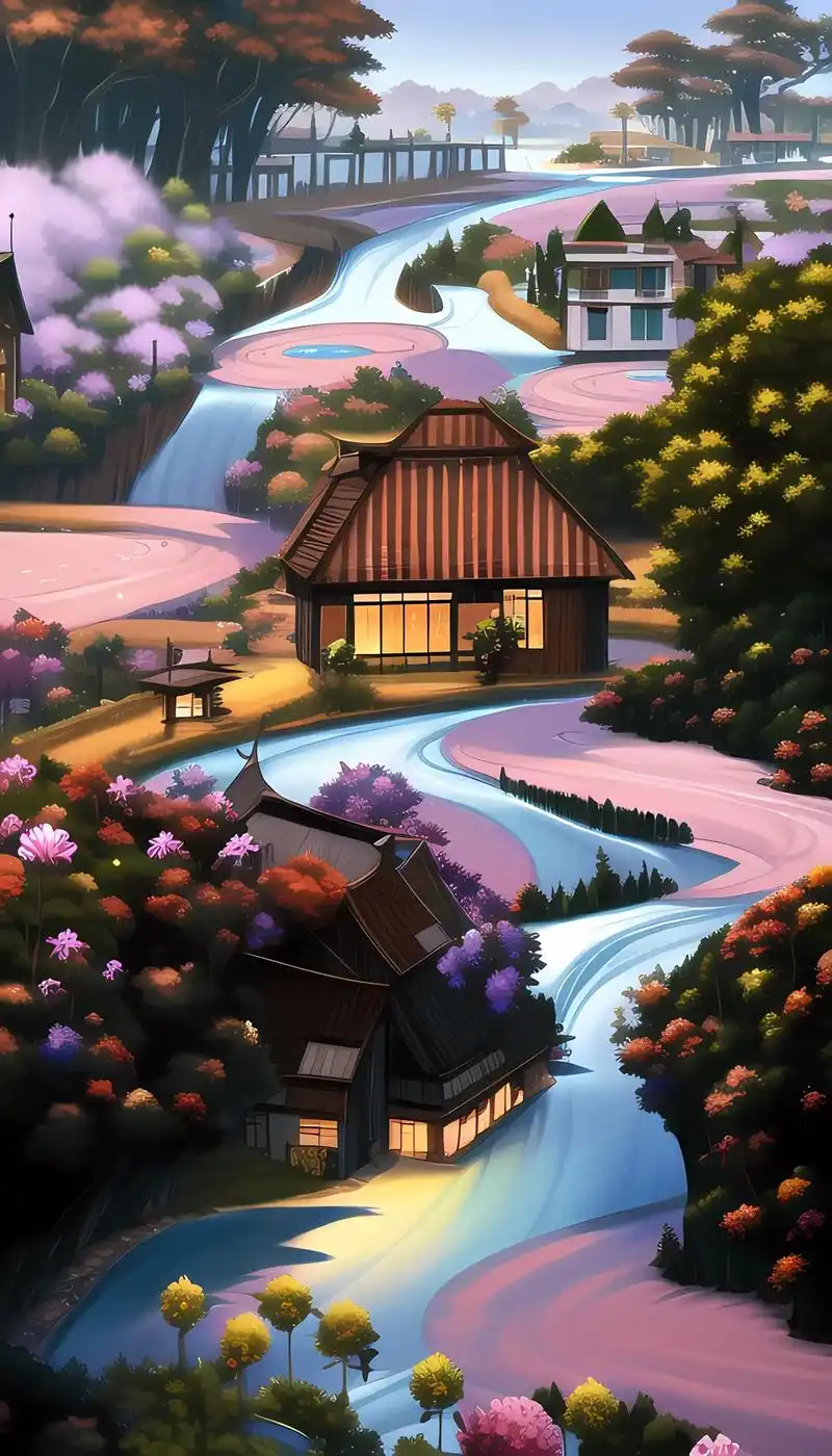 治愈系风景 #ai绘画 #抖音图文来了 #唯美意境 #4k - 抖音