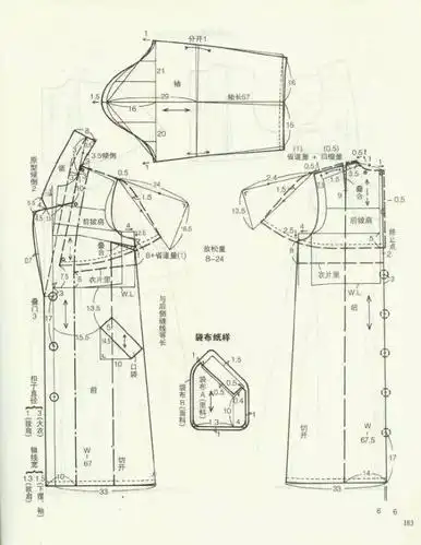 图纸集 | 14款女式大衣的裁剪图与面料排版