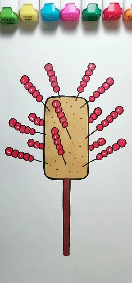 简笔画#简笔画 冰糖葫芦