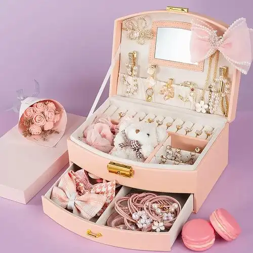 女孩子生日礼物发饰礼盒套装女童玩具8儿童首饰6岁以上7一9女生10
