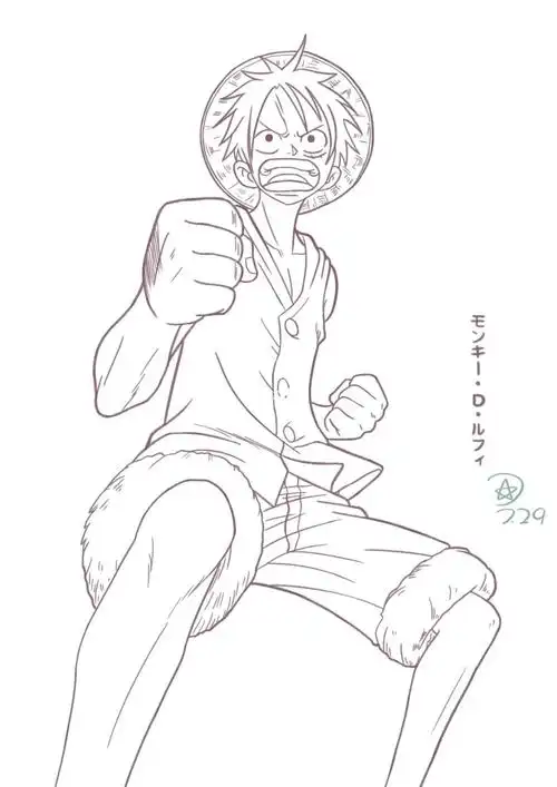 附带草图 加油加油94#插画打卡  #海贼王  #一起追过的海贼王