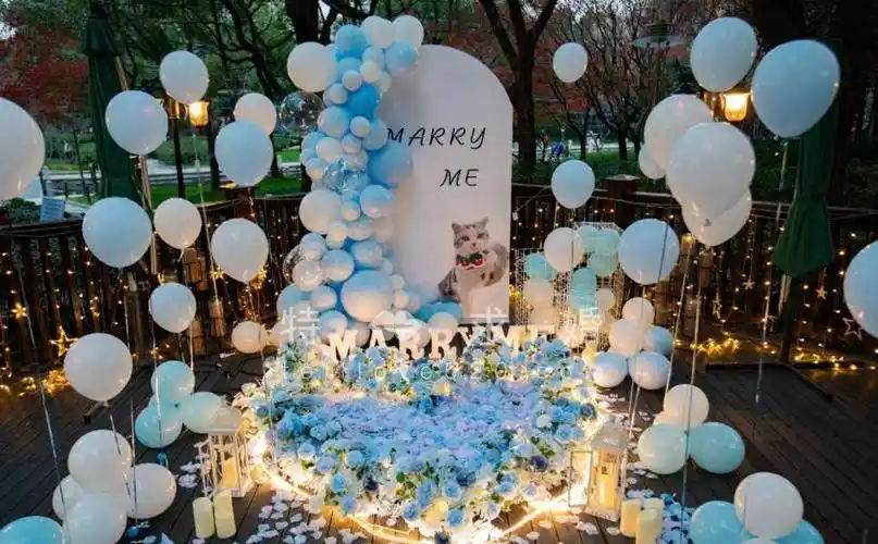 在成都求婚怎么布置求婚现场成都户外求婚现场布置图片