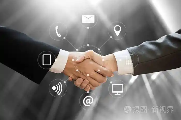 商人握手专业商务伙伴关系会议