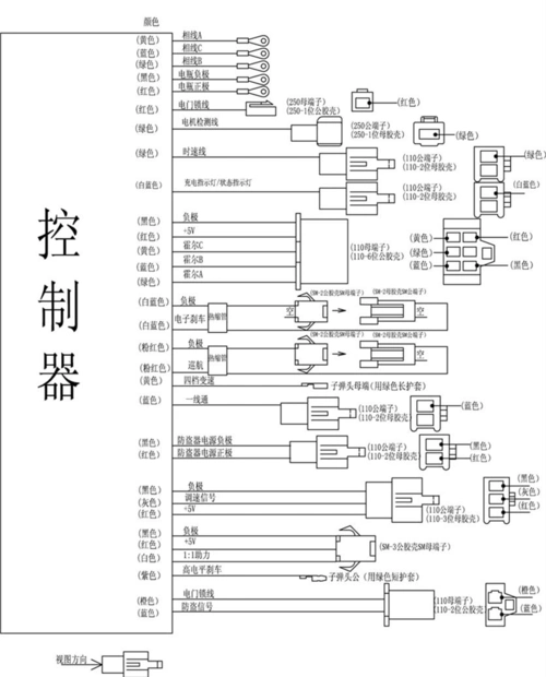 品牌电动车控制器接线图