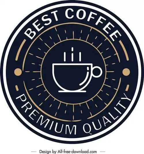 喝咖啡 懒人图库提供精品模板,素材下载,本设计作品为英文咖啡店标志