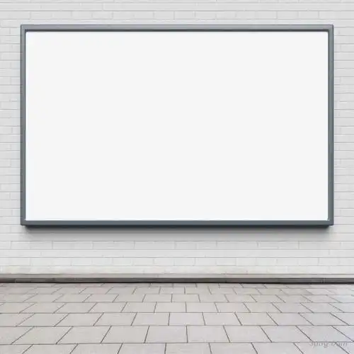 空白广告牌png素材透明免抠图片-装饰效果