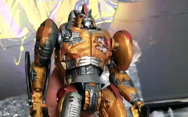 变形金刚超能勇士金属变体二代黄豹勇士