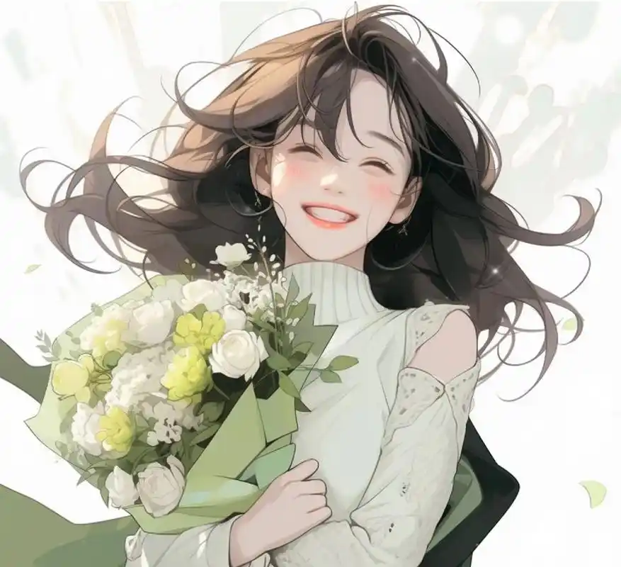 阳光灿烂的美少女头像:你笑颜如花,你微笑如阳,开心的像个孩子.