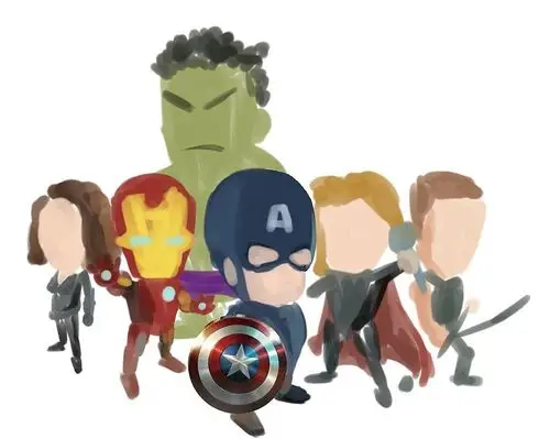 【原创】复仇者联盟q版(人物未全画完)