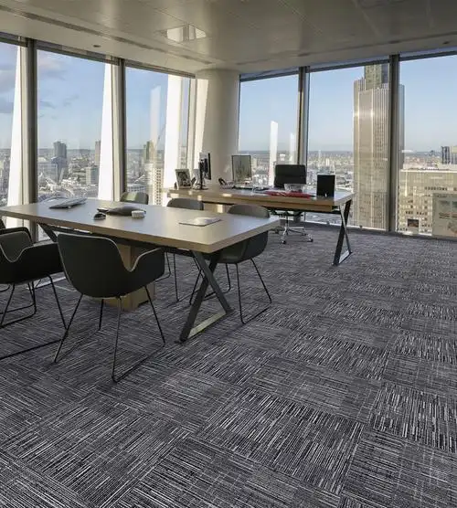 适合办公室地面铺装的材料效果图瓷砖地毯木地板你更倾向哪个