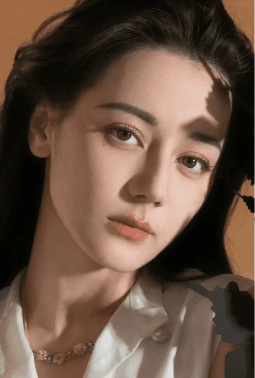 她作为新疆人,天生具备高高的鼻梁和深邃的大眼睛.