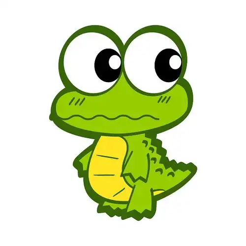 可爱的卡通鳄鱼图片