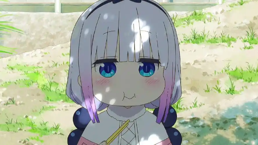 动漫#小林家的龙女仆:嘟嘟脸康娜实在太可爱了