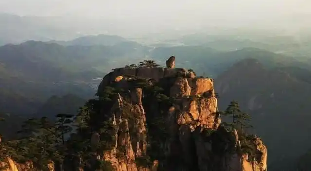黄山仙女弹琴图片解说(黄山美景和奇石"猴子观海""仙女弹琴"图片解说)