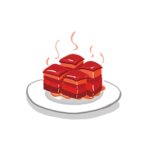 包子冬季热气腾腾的简笔画小清新美食肉酱丸子面抠素材冬季热气腾腾的