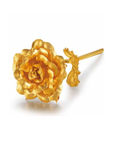 新年情人节礼物金玫瑰花镀金玫瑰花黄金金色花束创意婚礼饰品配件