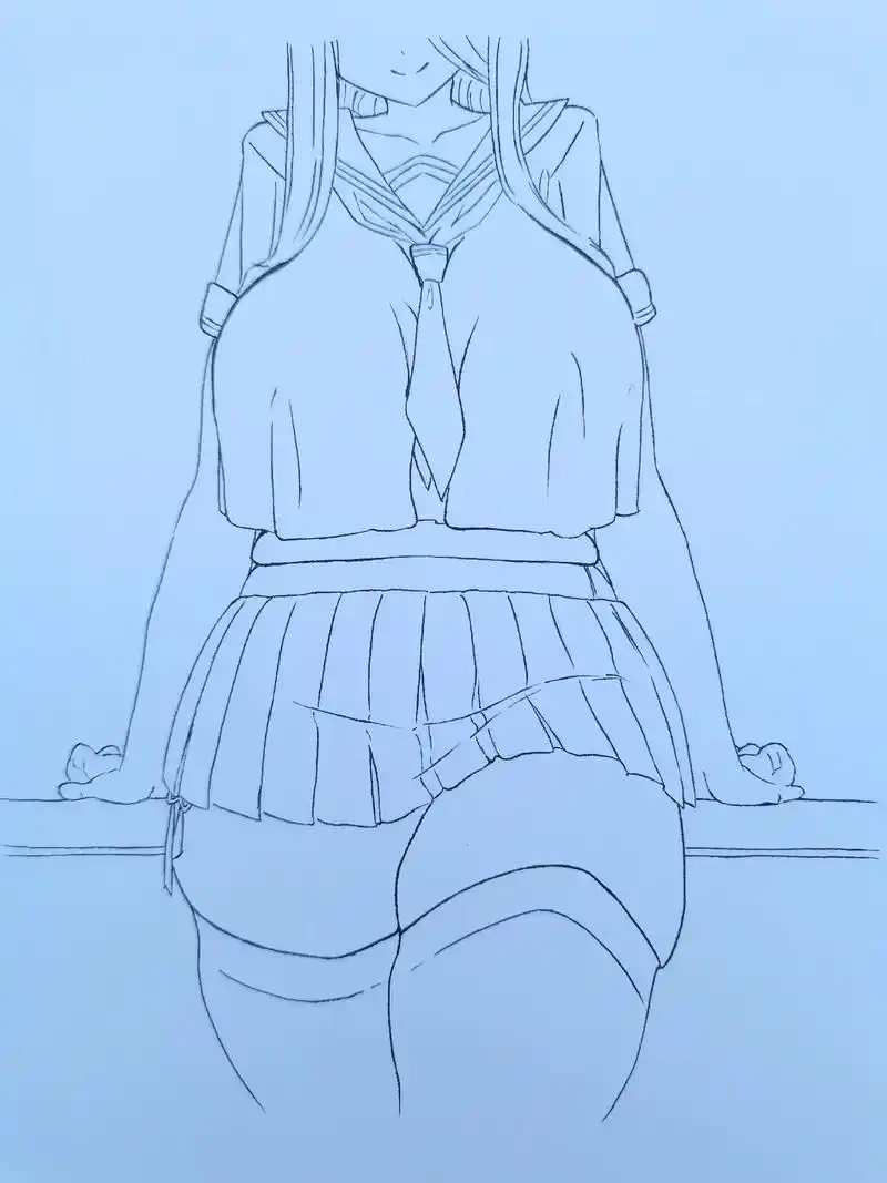 阿拉阿拉 除了灰色还有什么色 #jk #二次元 #手绘  - 抖音