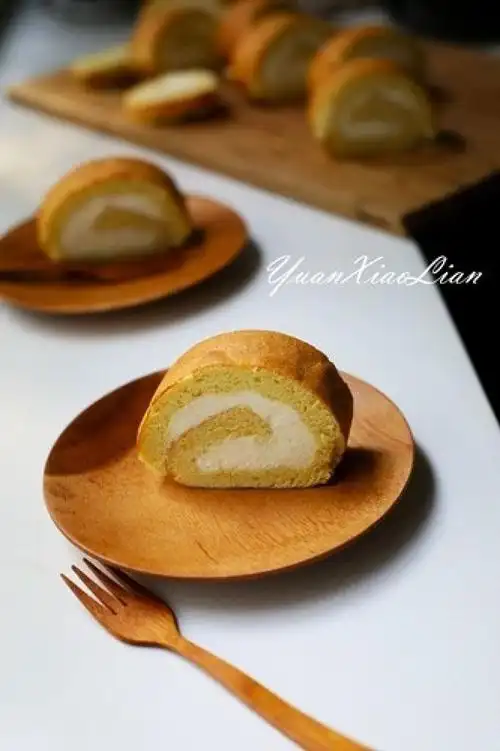 枫糖浆奶油蛋糕卷午后的淡淡糖香