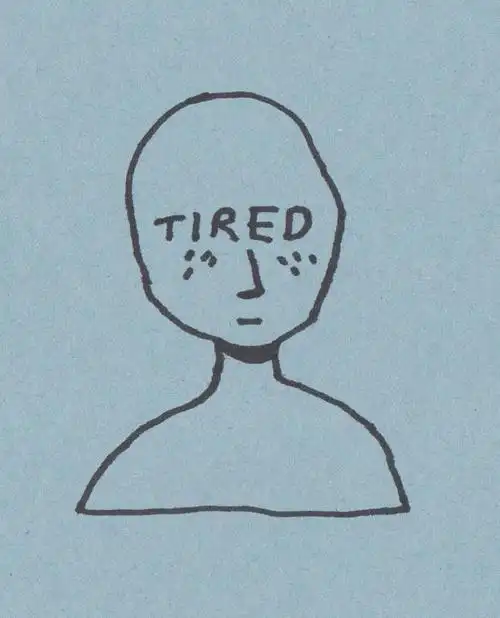 tired表情简笔画