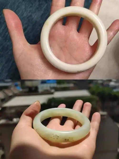 一周透,盘镯子好开心#岫玉