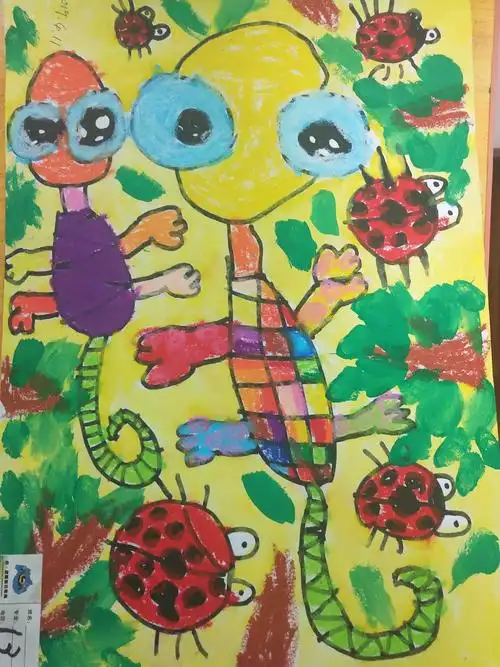 嘟嘟小朋友的绘画作品(幼儿园和一年级)