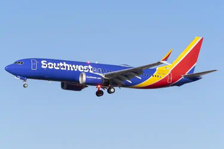 美西南航空订购34架波音737max飞机