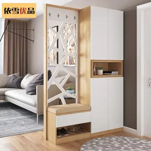 入户鞋柜玄关柜一体现代简约轻奢屏风客厅隔断柜进门北欧家用门口