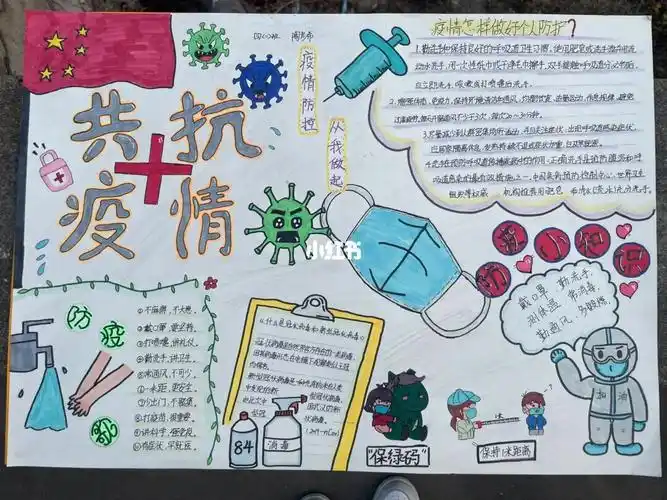 防疫小卫士手抄报