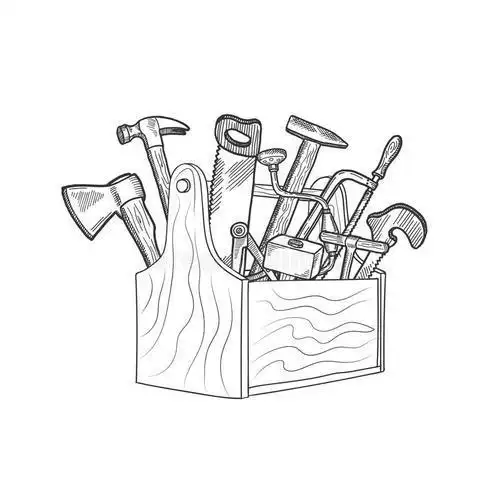 工具箱带工具的简笔画