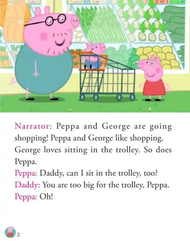 小猪佩奇 台词 #shopping#英语阅读 ##看动画学 - 抖音