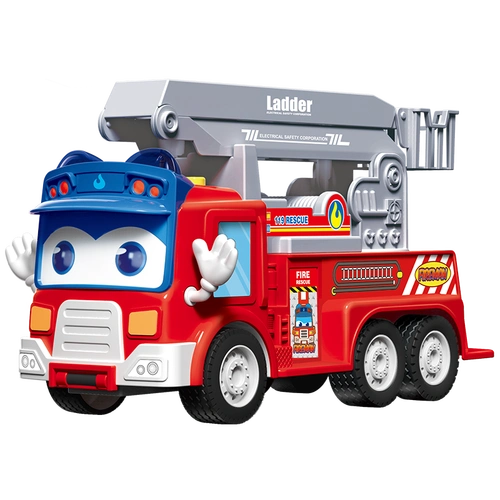 百变校巴歌德警长惯性汽车混凝土工程搅拌消防车惯性