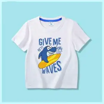 儿童体桖童装通用童短袖t恤ins新款宝宝印花夏装小学生帅气半袖衫棉