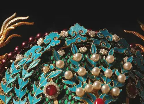 【喜晴手作】凤凰衔珠发冠唐风金色女凤冠