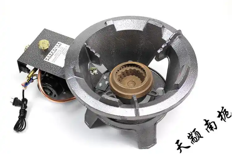 燃气灶饭店餐馆带鼓风机猛火灶天然气液气通用商用灶煤气灶单灶60型鼓