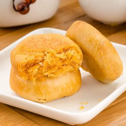 松饼糕点美食小吃食肉特产 铺子肉松金牌_肉松饼_花带狗